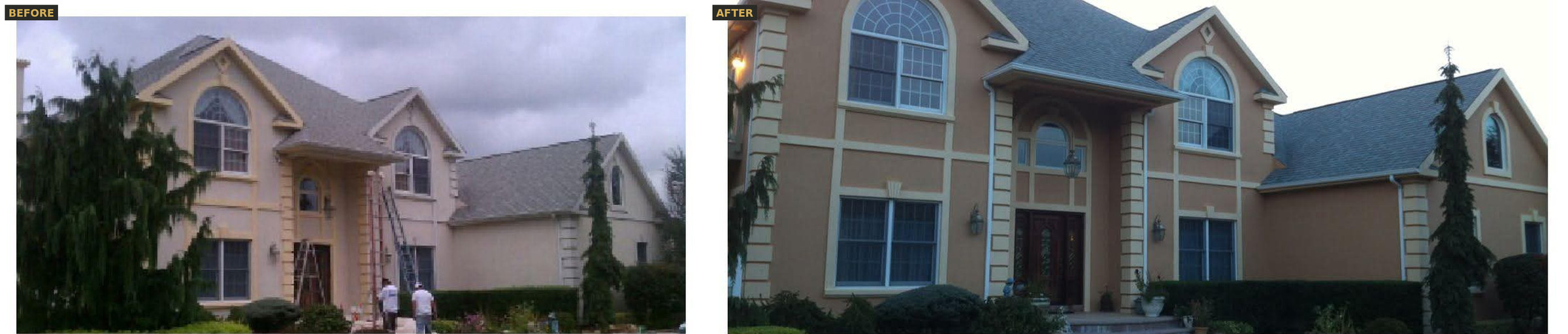 Before & after — exterior repaint